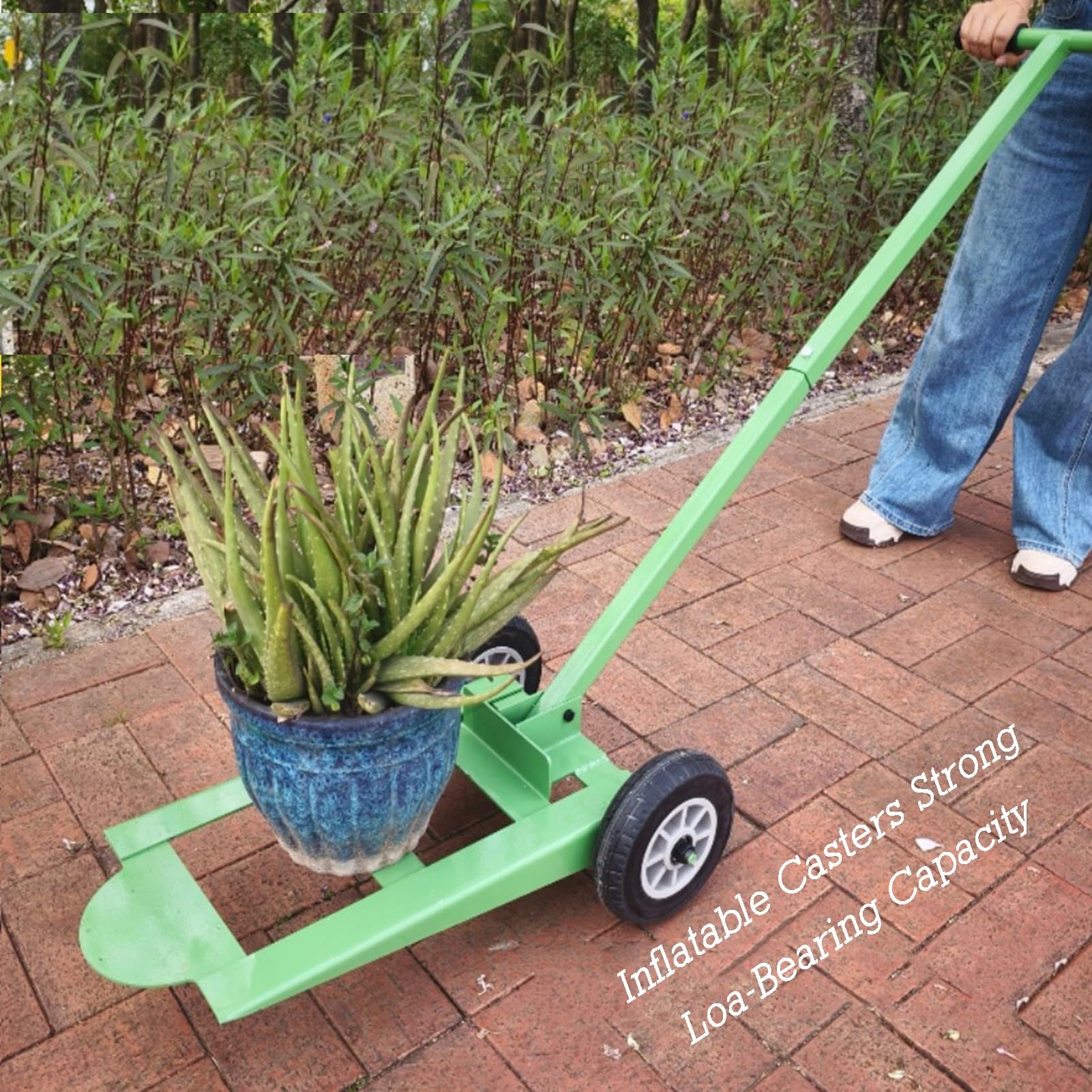 Carrello per piante per vasi pesanti, carrello da giardinaggio per un facile movimento, sollevatore versatile per vasi da interni ed esterni, ruote girevoli a 360° per un trasporto senza sforzo