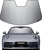 Vista 15 de Parasol para parabrisas para Porsche 718 Box-Ster, 2017-2025, parasol grueso para parabrisas delantero, 6 capas, protector solar plegable de acordeón