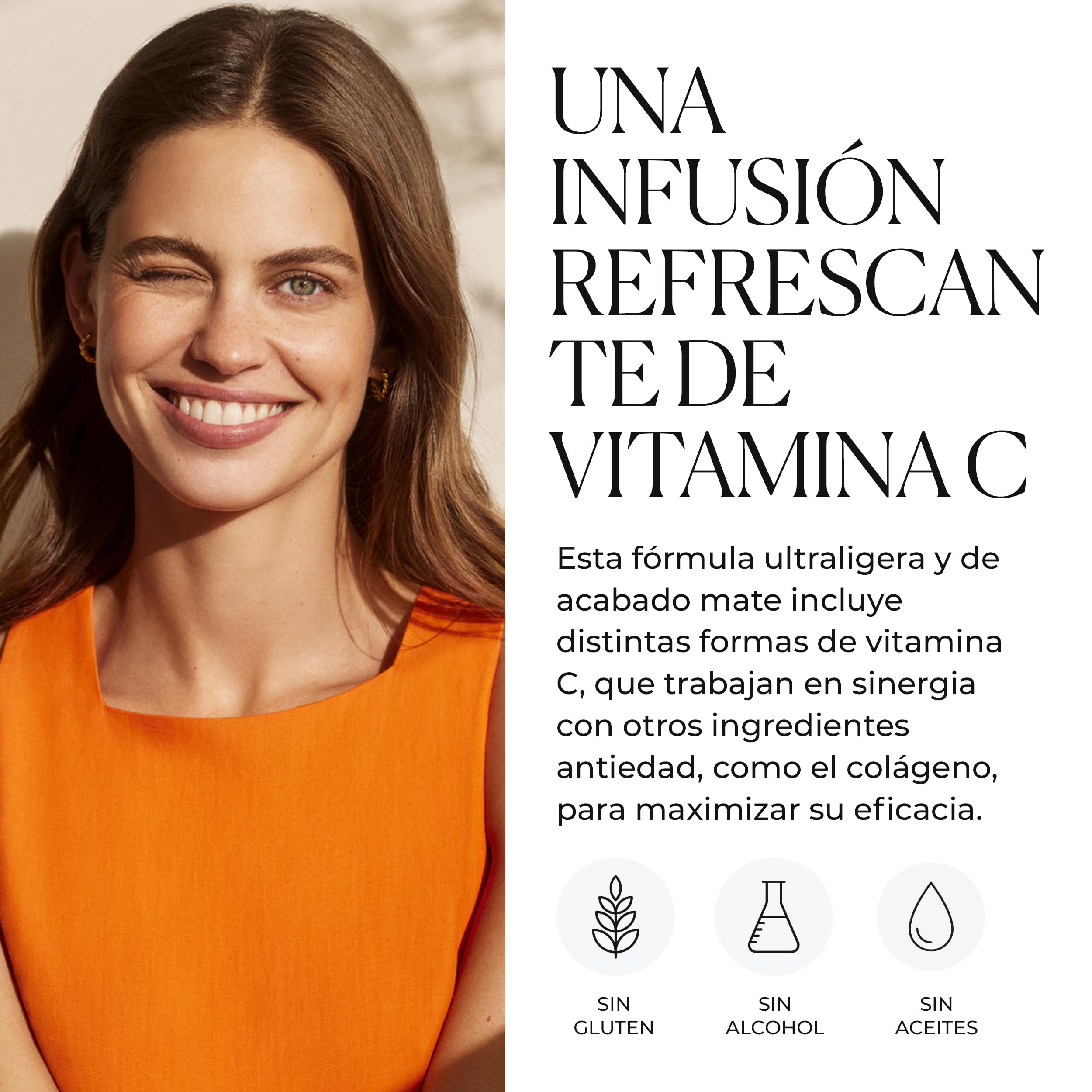 Natura Bissé C+C Vitamin Oil-Free Gel | Crema Facial Hidratante y Reafirmante en Gel para Todo Tipo de Pieles con Vitamina C y Colágeno | 75 ml