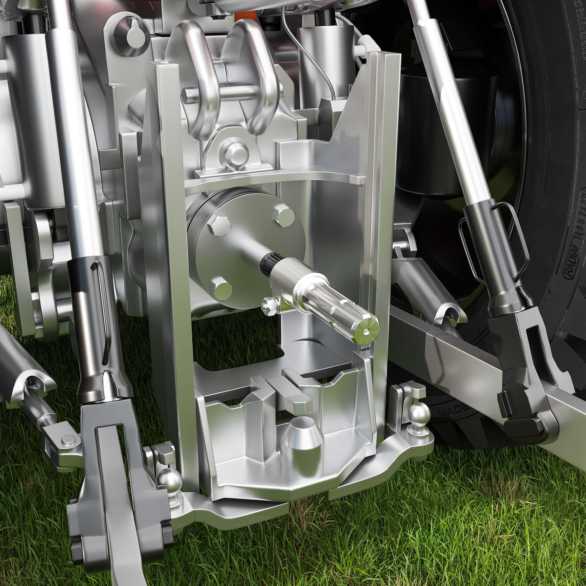 Wiltec Zapfwelle, PTO 160 mm Buchse mit Keilwellenaufnahme 1 3/8" Z21 für Ausgangswelle 1 3/8" Z6 Traktor