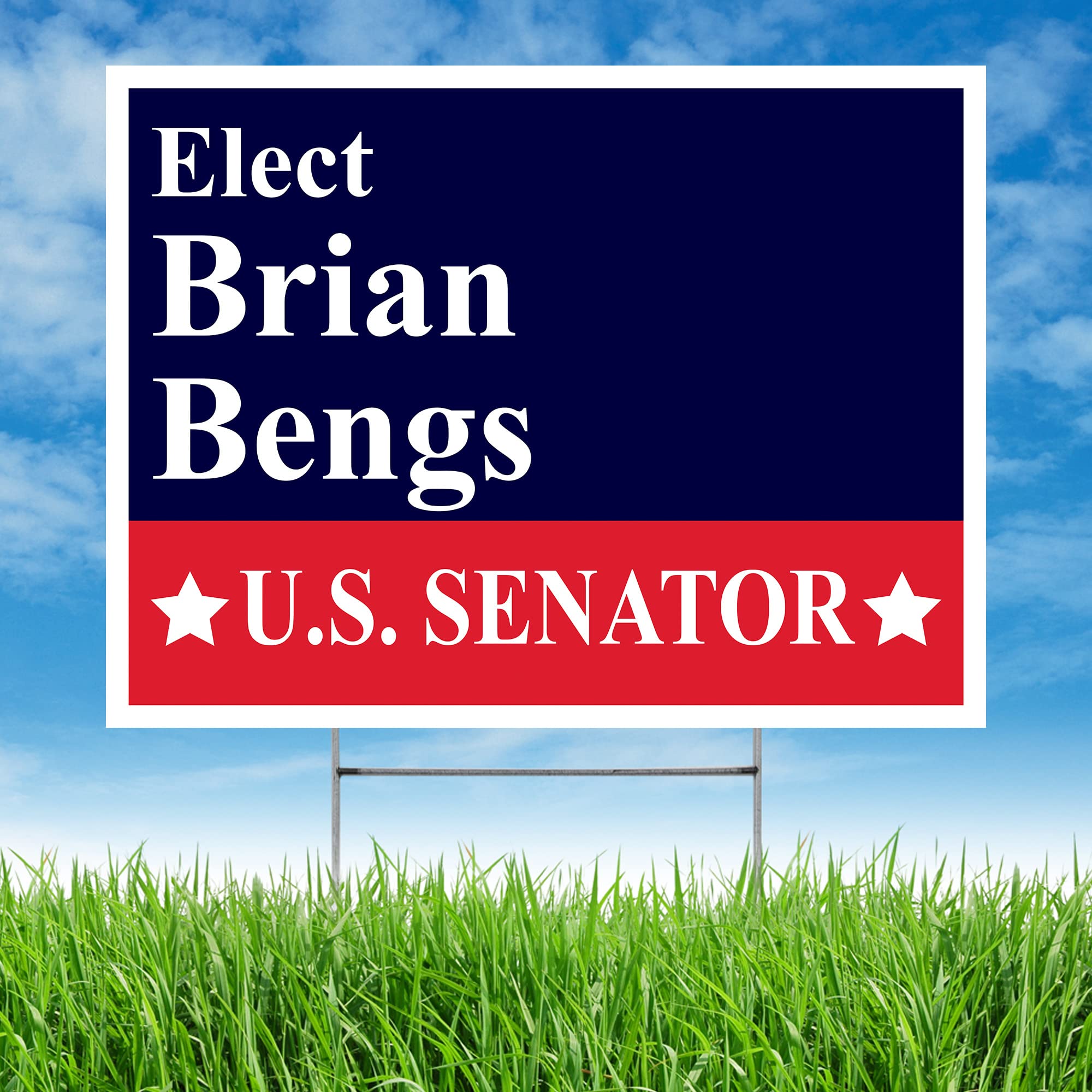 Amazon.com : Note Card Café Political Sign 2022 South Dakota Senator  Election | Brian Bengs | Democratic Party | Made in America | Red White and  Blue | 8 Pack : Patio, Lawn & Garden