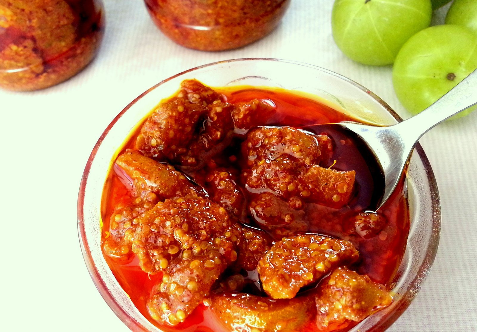 Deepanjali Amla/gooseberries Pickle Spicy Jar Home Made (1 Kg) - Image 2 thumbnail
