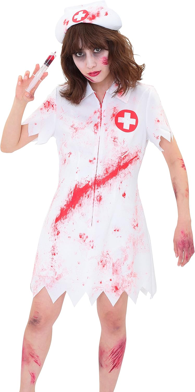 クリアストーン(Clearstone) コスプレ ハロウィン スプラッターナース レディース ホワイト クリアストーン(Clearstone) コスプレ ハロウィン スプラッターナース レディース ホワイト