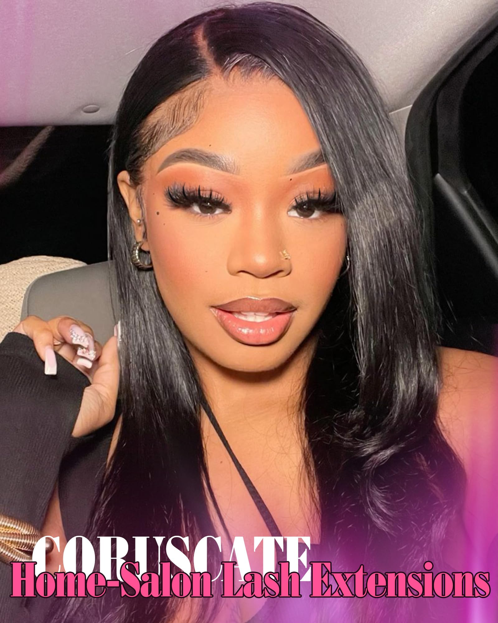 CORUSCATE Brown Lash Clusters with Spikes 60D80D Cluster Eyelash Extensions 12-22mm DIY Spiky Individual Lashes Mega Eyelash Clusters Volume Mink Strip Cluster Lashes: Eyelash Clusters Mini