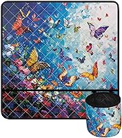 Vista 12 de Tapetes para máquina de coser de girasol y colibrí para mesa con bolsillos, para máquinas de coser de Acción de Gracias, alfombrillas para reducir