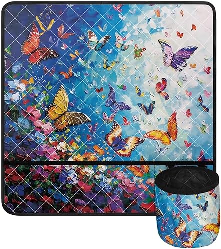 Miniatura 32 de Tapetes para máquina de coser de girasol y colibrí para mesa con bolsillos, para máquinas de coser de Acción de Gracias, alfombrillas para reducir