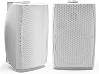 Vista 9 de Herdio Altavoces Bluetooth para exteriores de 8 pulgadas y 600 W, impermeables, con cable con graves potentes, soporte de pared TWS, sistema
