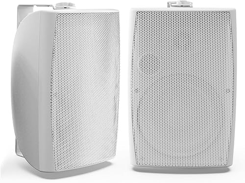 Miniatura 9 de Herdio Altavoces Bluetooth para exteriores de 8 pulgadas y 600 W, impermeables, con cable con graves potentes, soporte de pared TWS, sistema de