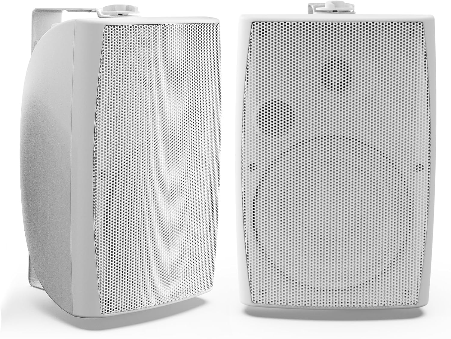 Herdio 8 Pouces 600W Haut-Parleur Bluetooth extérieur, étanche Enceintes d'extérieur, Haut-Parleur Mural résistant avec Paire TWS | Convient aux Grands espaces (Blanc)