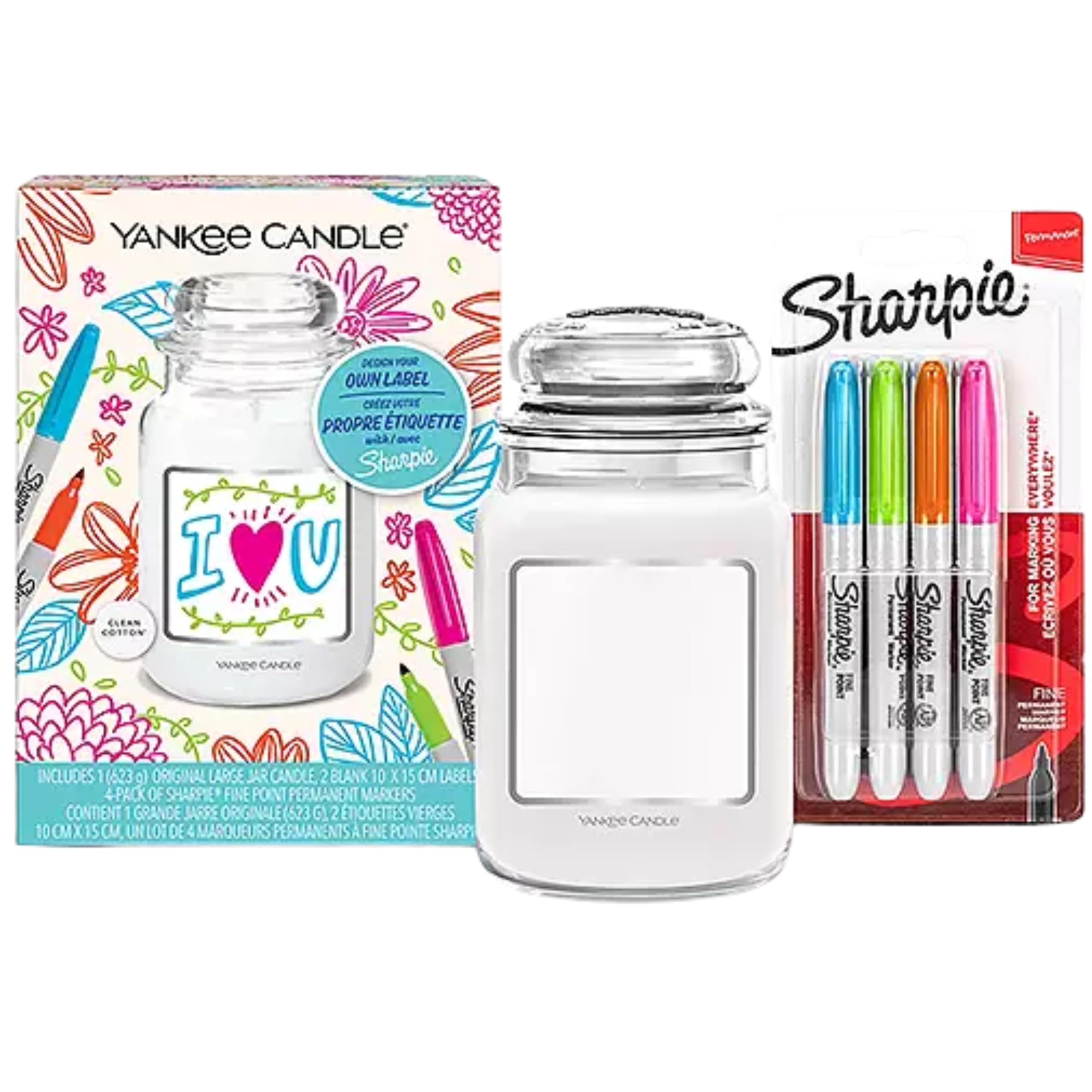 Yankee Candle & Sharpie Scented Candle Gift Set