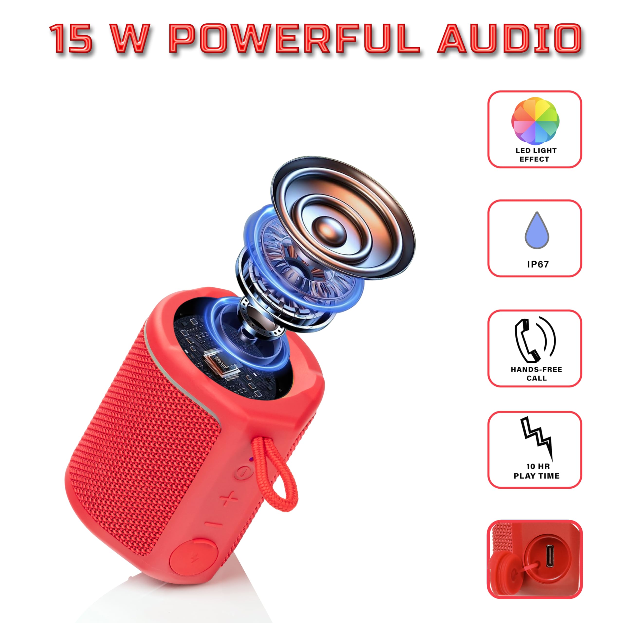 Amazon.com: Sharp GX-BT190 Crystal Clear Series Portable Bluetooth