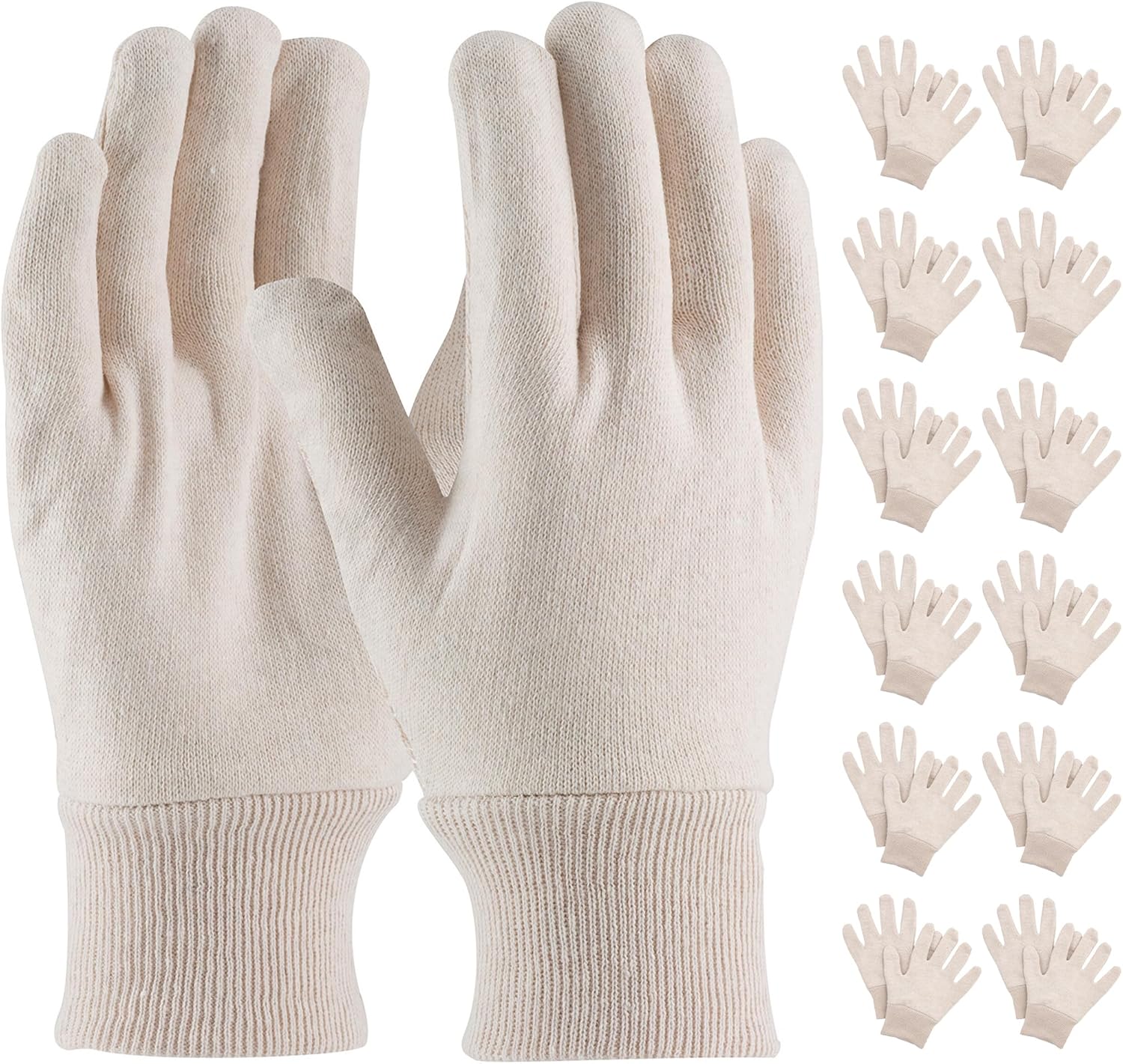 Jersey Gloves. Polyester and Cotton Jersey Work Gloves with Open Cuff. Machine Washable Cotton Gardening Gifts