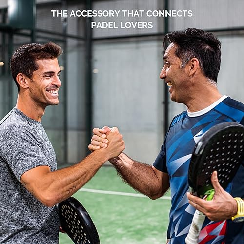 Miniatura 6 de Portador de puntuación de pádel y tenis para raqueta con adhesivo 3M + empuñadura perforada negra  Se adapta a todas las raquetas de tenis y pádel