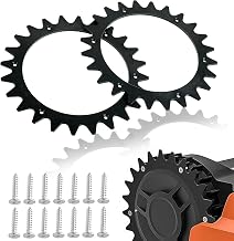 Robotic Lawn Mower Spikes Black Ø 205 mm with 14 Screws Compatible with Worx Land droid S and M S300 S450i S700i M500 M700 M800i M900 M1000 M1000i | Compatible with Worx Lan droid S and M S300 S450i S700i M500 M700 M800i M900 M1000 M1000i