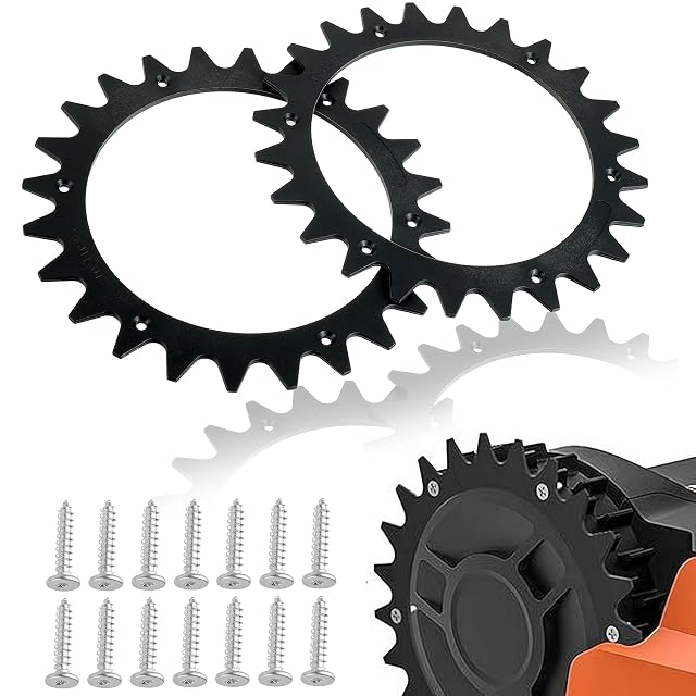 Kosiarka automatyczna Spikes, czarna, Ø 205 mm, z 14 śrubami, kompatybilna z Worx Lan droid S i M S300, S450i, S700i, M500, M700, M800i, M900, M1000, M1000i