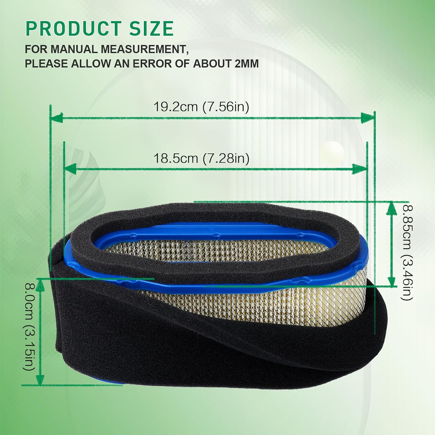 11013-7027 Air Filter&Pre Filter for Kawasaki 11013-7024 11013-7010 11013-7005 FH721V FH641V FH601V FH680V /19-25HP vertical shaft engines/Compatible John Deere M150949