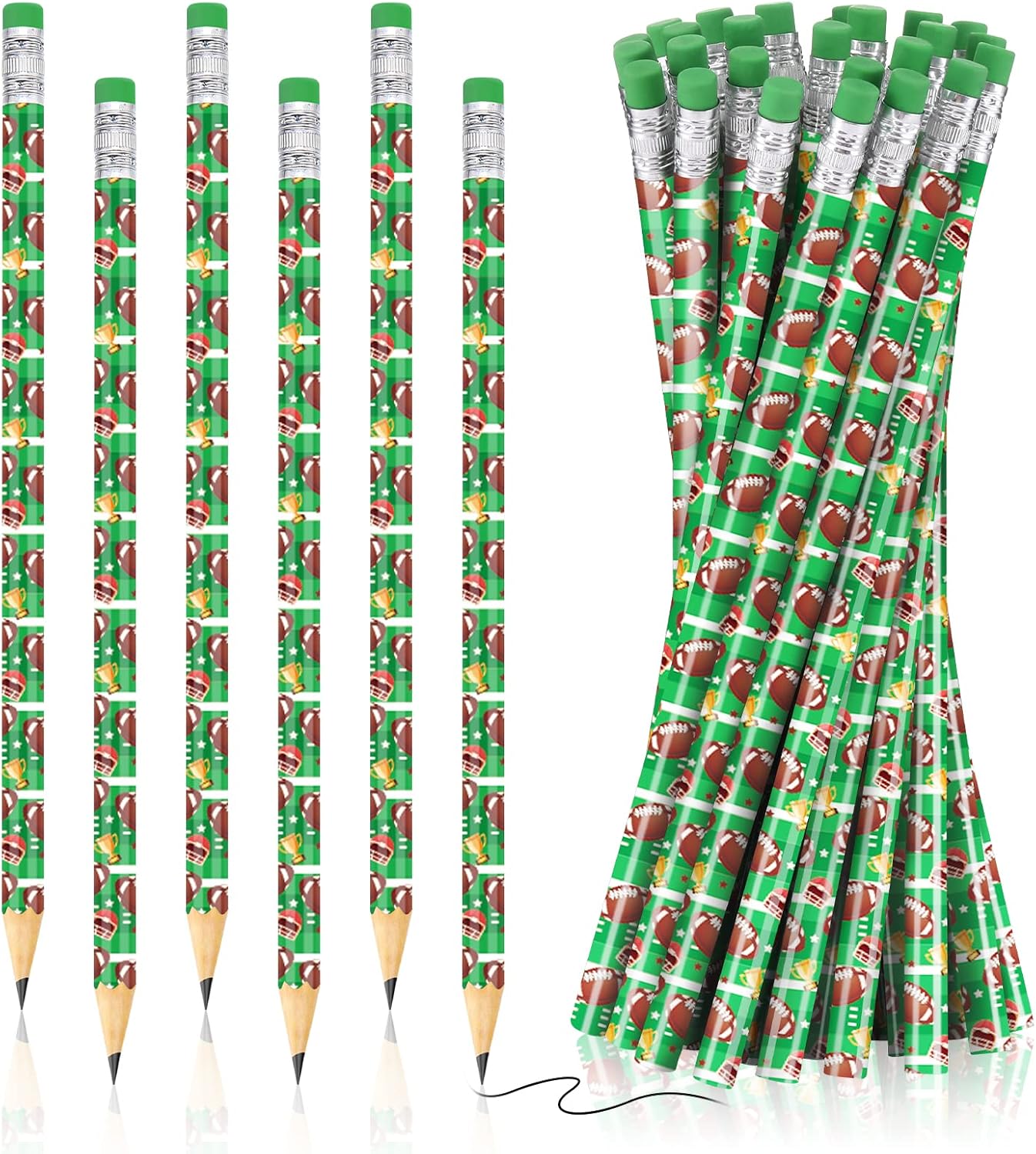 RUMIA 36 Pieces Football Pencils Football Party Favors