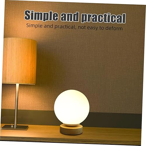 Miniatura 9 de DOITOOL Lámpara de mesa táctil, lámpara de noche, luces de bola para dormitorio, lámpara inalámbrica, luz LED, luz para guardería, mini lámpara de