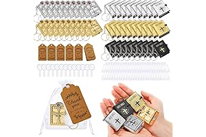 Pack of 200 Spanish Mini Bible Keychains with Thank You Tags