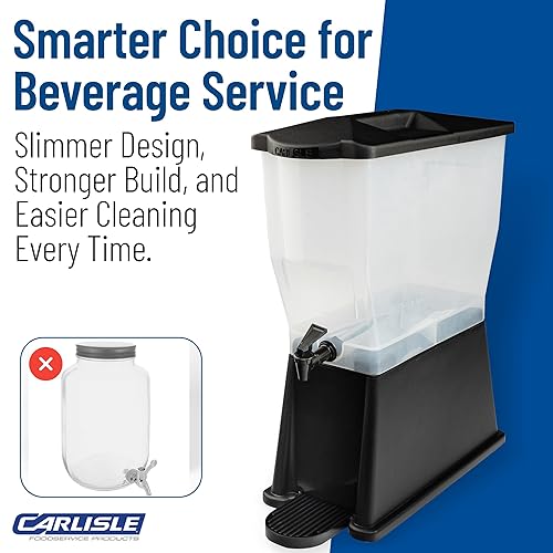 Vista 21 de Carlisle TrimLine dispensador de bebidas económico, Transparente, 1