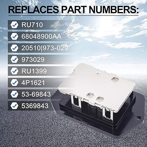Miniatura 3 de HiSport Resistencia del ventilador del motor del ventilador de calentador HVAC RU710 68048900AA compatible con Dodge Ram 1500 2500 3500 4500 5500