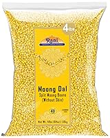 Vista 24 de Rani Moong Dal (frijoles mungos divididos sin piel) Lentejas indias 32 onzas (2 libras) 32.03 oz ~ Todo natural Apto para gluten Sin OMG