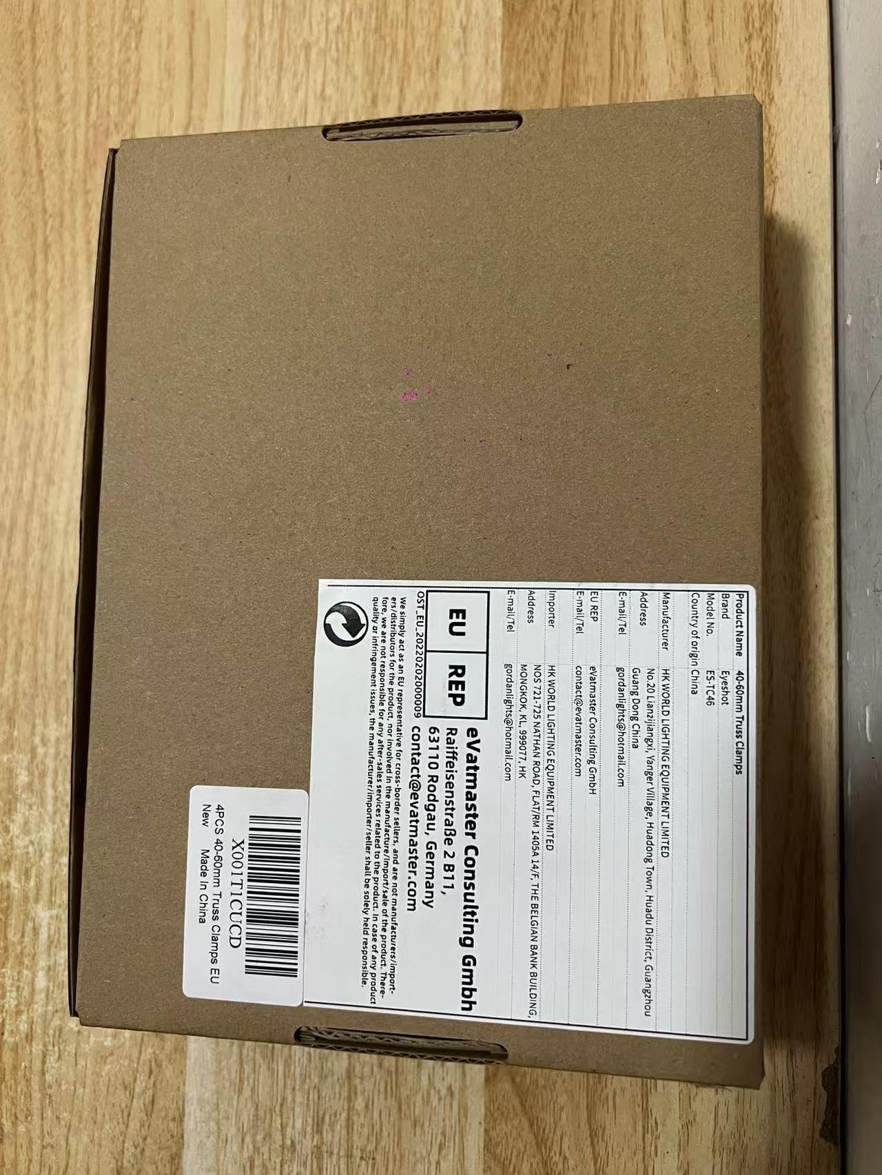 Traversen Klammern Bühnenlichtklemme 40-60mm, 4 Stück Eyeshot TUV starke Belastbarkeit 100kg Premium Pro Beleuchtungsklemmen, passend für 40mm 50mm 60mm Rohr Schnellspanner traversenklemmen