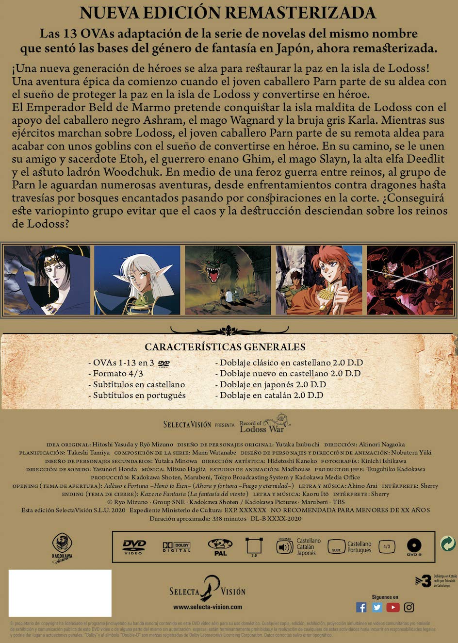 Record of Lodoss War 1-13 - DVD
