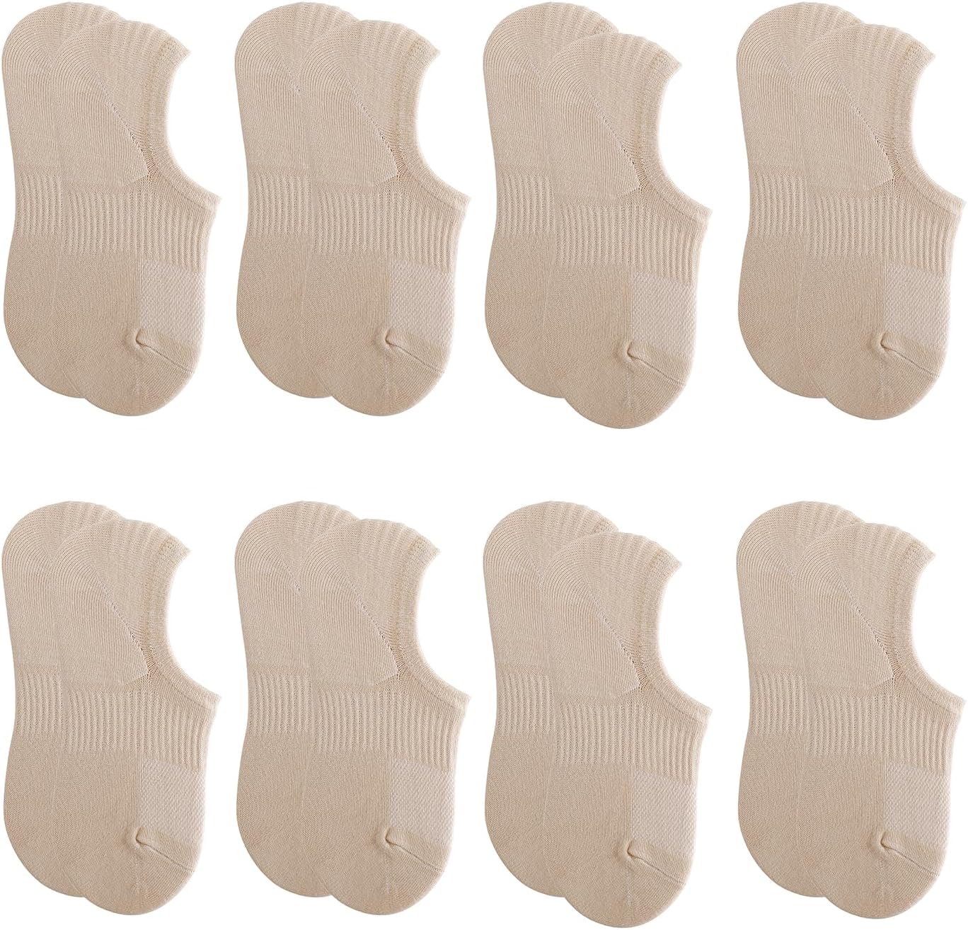 Pareberry 8 Pairs Boys Girls No Show Mesh Socks Cotton Non Slip Low Cut Arch Support Socks - Image 6