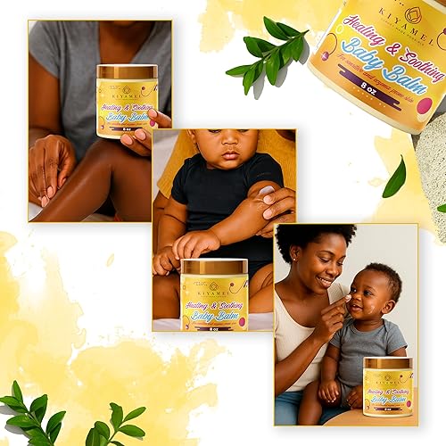 Miniatura 4 de KIYAMEL Bálsamo para bebés curativo y calmante para pieles sensibles y eccemas. Fabricado con aceite de jojoba de mango y manteca de karité y