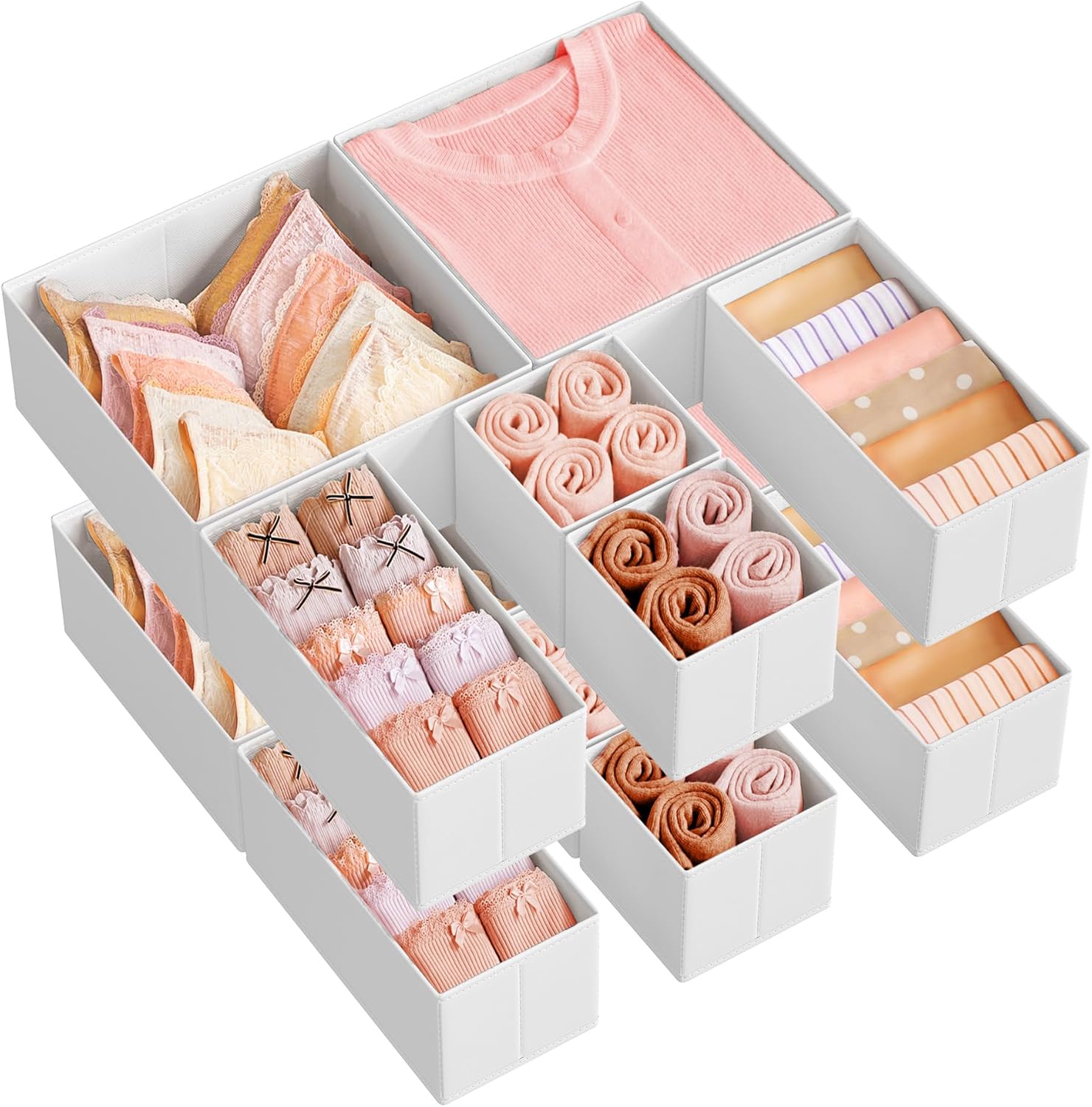 SONGMICS Drawer Organizer Set