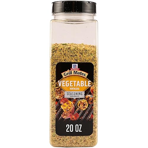 McCormick Grill Mates - Condimento de verduras, 20 onzas - Un envase de 20 onzas de mezcla de condimento para verduras con una mezcla premium de
