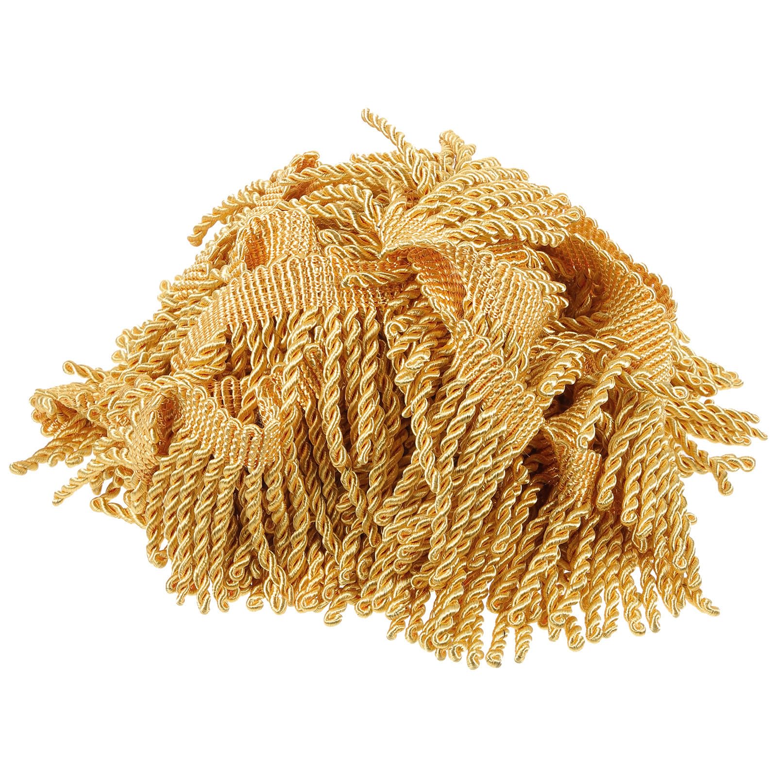 Bordure à franges or 11,5 m avec pompon pour couture DIY et décoration intérieure