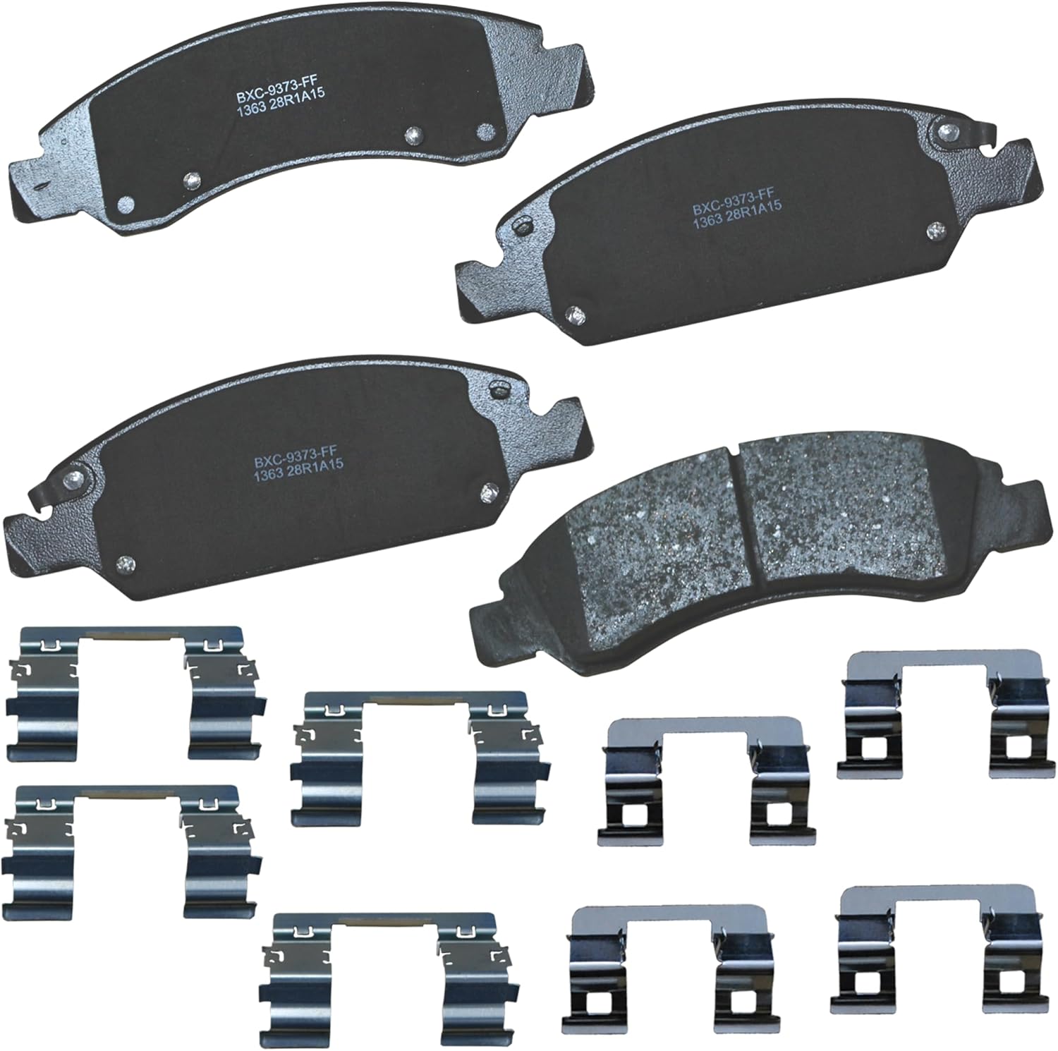 Bendix Premium SBC1363 Ceramic Front Brake Pads for Escalade, Silverado 1500, Tahoe, Sierra, Yukon & More