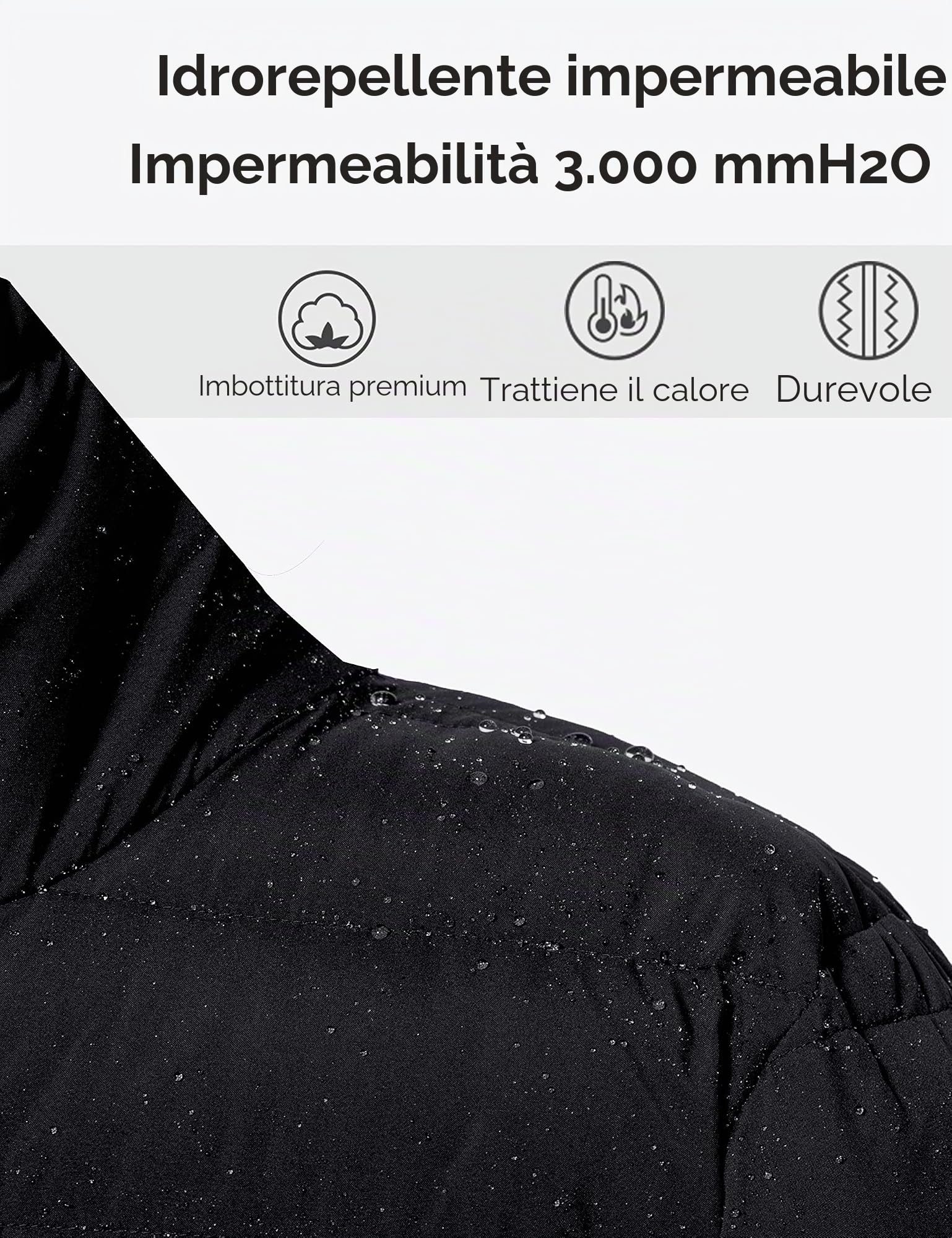 Wantdo Piumino corto da donna Packable Ultra leggero con cappuccio