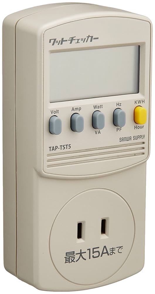Amazon.co.jp: サンワサプライ TAP-TST5 ワットチェッカー : DIY