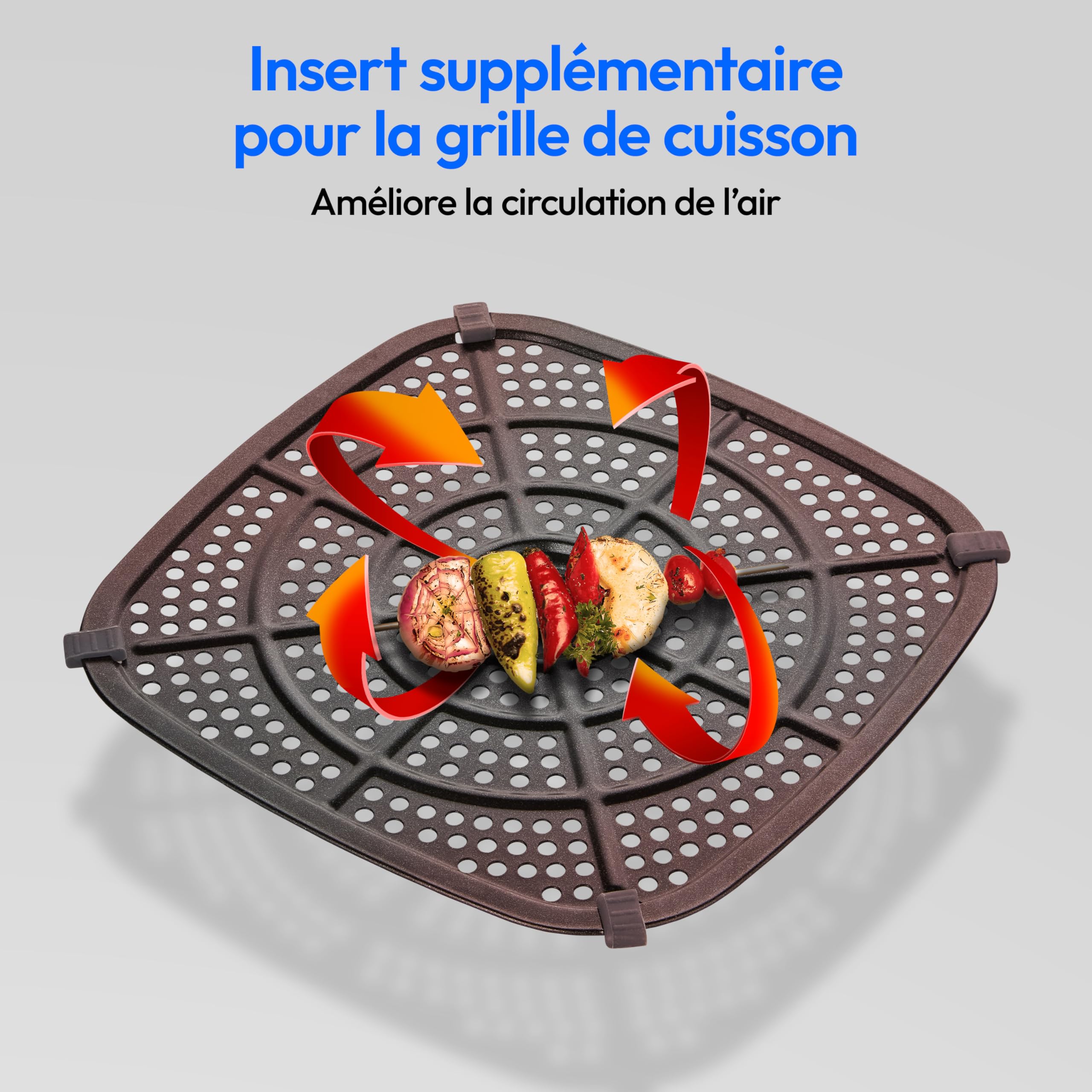 MEDION P10 XL Friteuse à air chaud (6,8 L XXL, Airfryer, 2.150 W, double résistance inox, alarme de secouage, 9 programmes, écran LED tactile) mat
