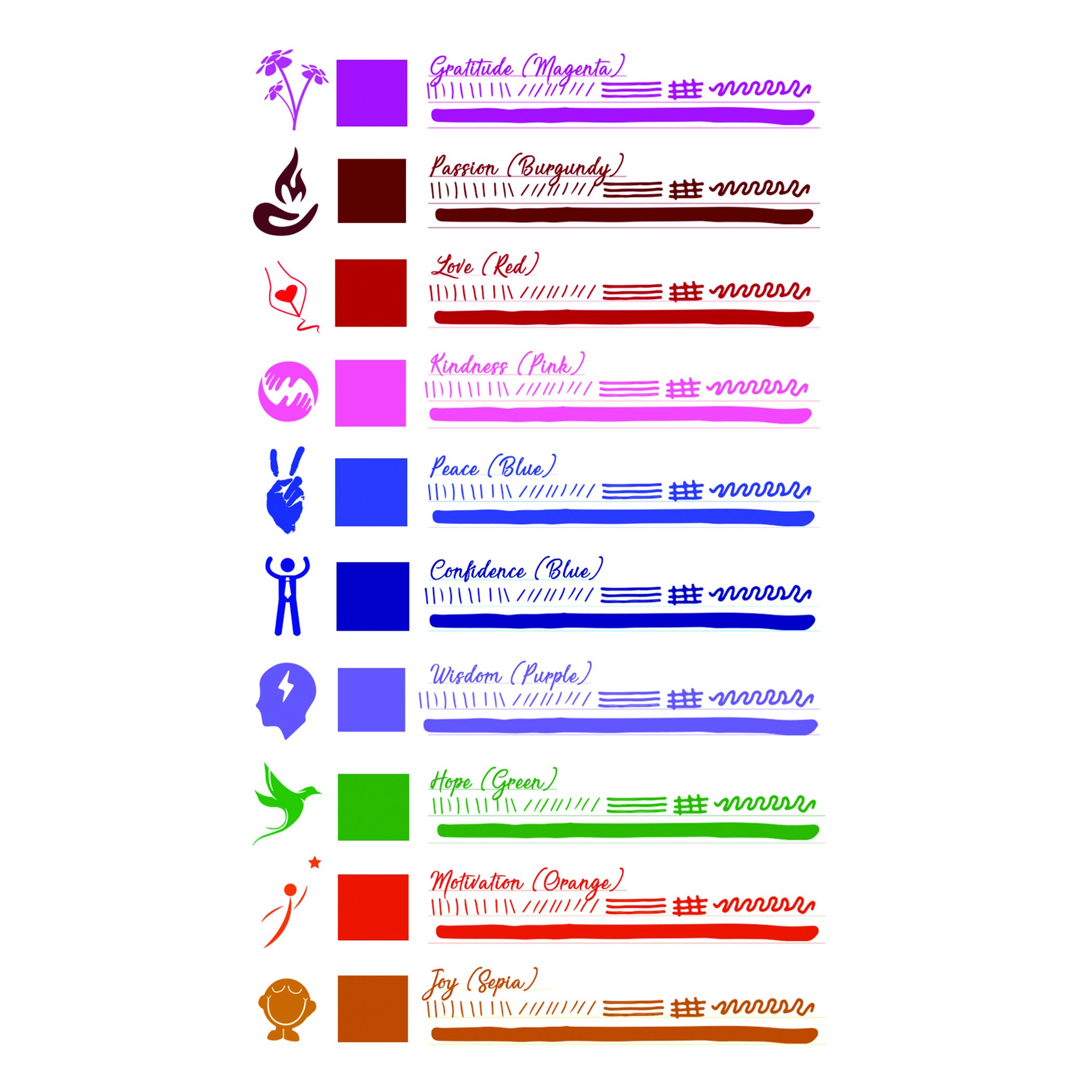 Monteverde GIFT SET 10 INK EMOTIONS