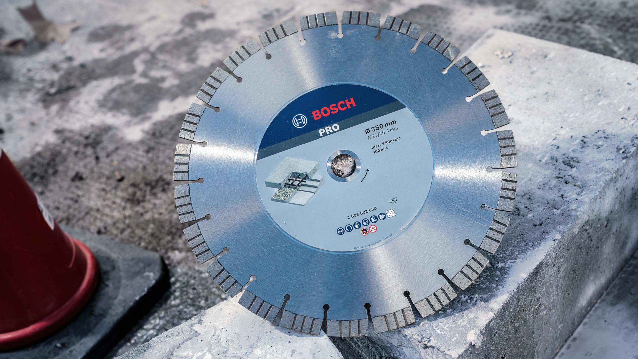 Bosch 2 608 602 658 - Disco de corte de diamante Best for Concrete - 350 x 20,00+25,40 x 3,2 x 15 mm (pack de 1)