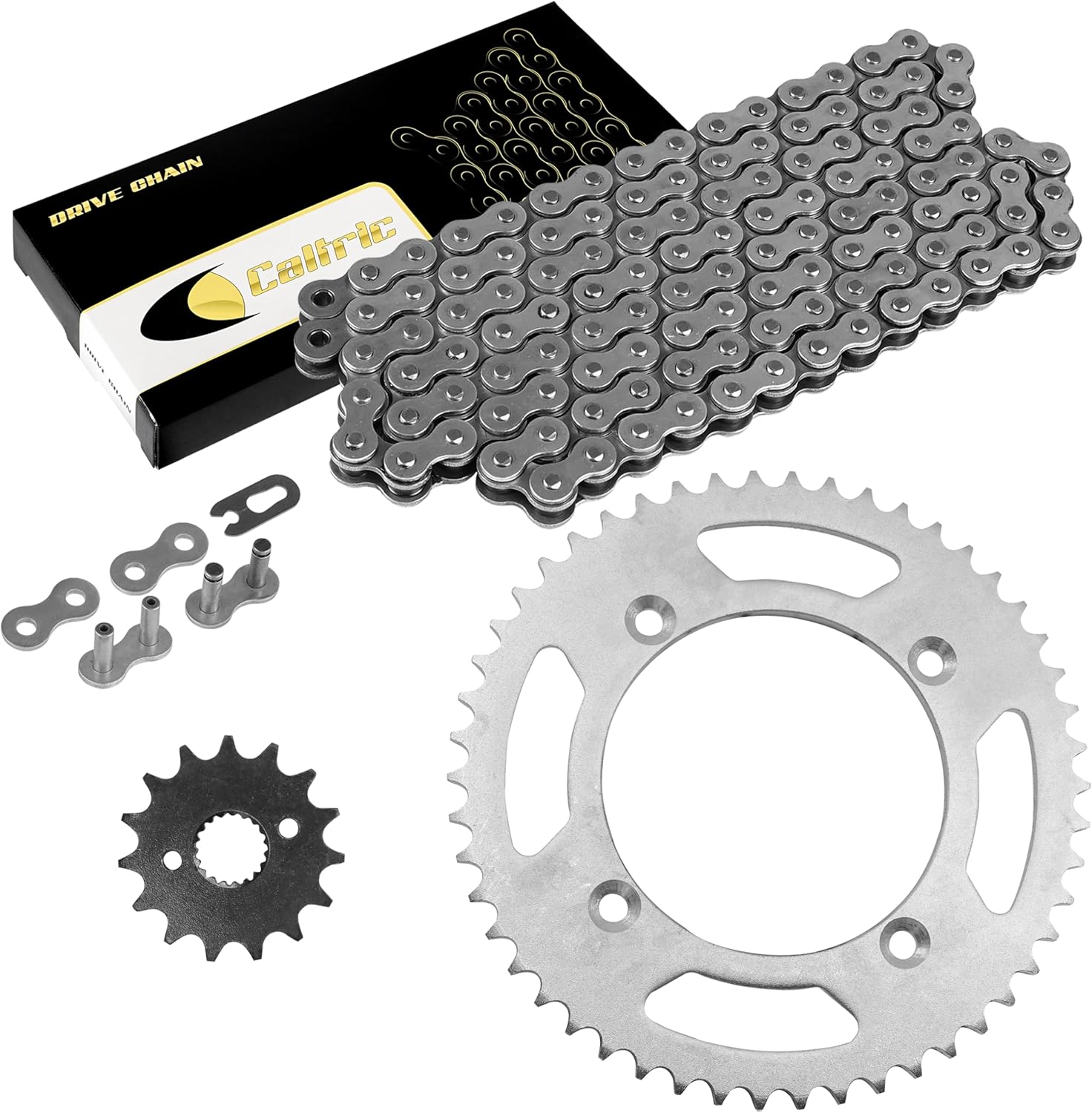 Caltric Drive Chain & Sprockets Kit Compatible With Honda CRF150R 2007-2017