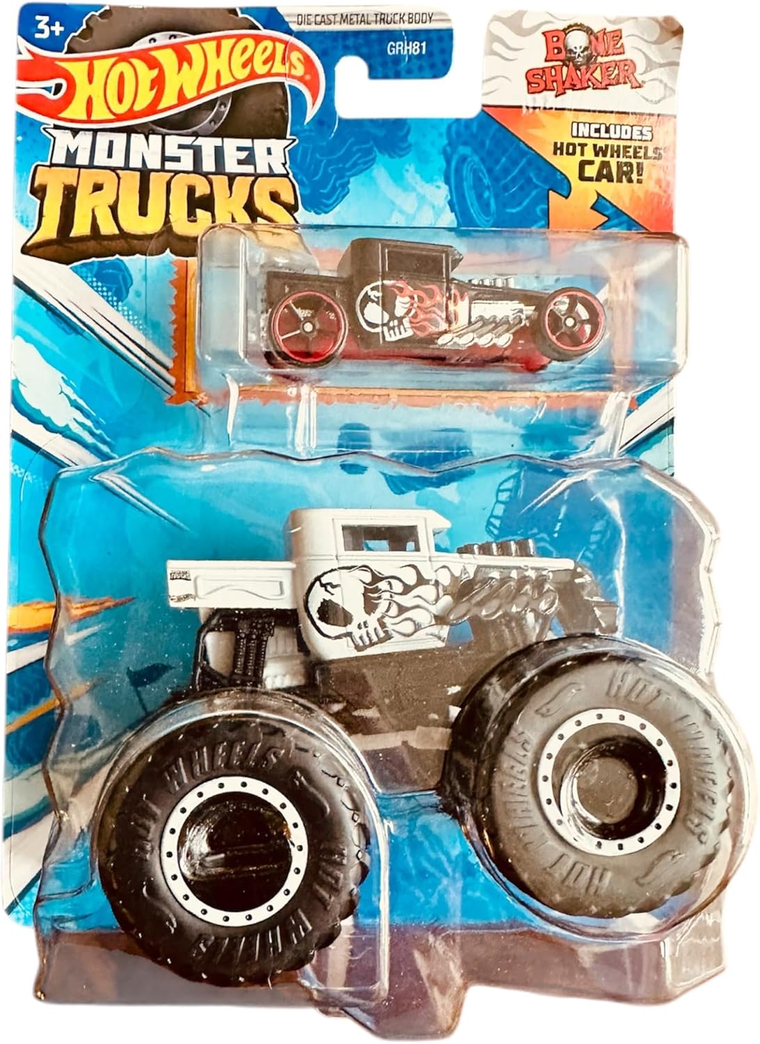 Hot Wheels Monster Trucks 1:64 Scale Bone Shaker, Malaysia Ubuy