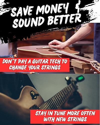 Miniatura 6 de Enrollador de cuerdas de guitarra, cortador de cuerdas y extractor de pasadores de puente, herramienta de guitarra 3 en 1 para guitarras acústicas y