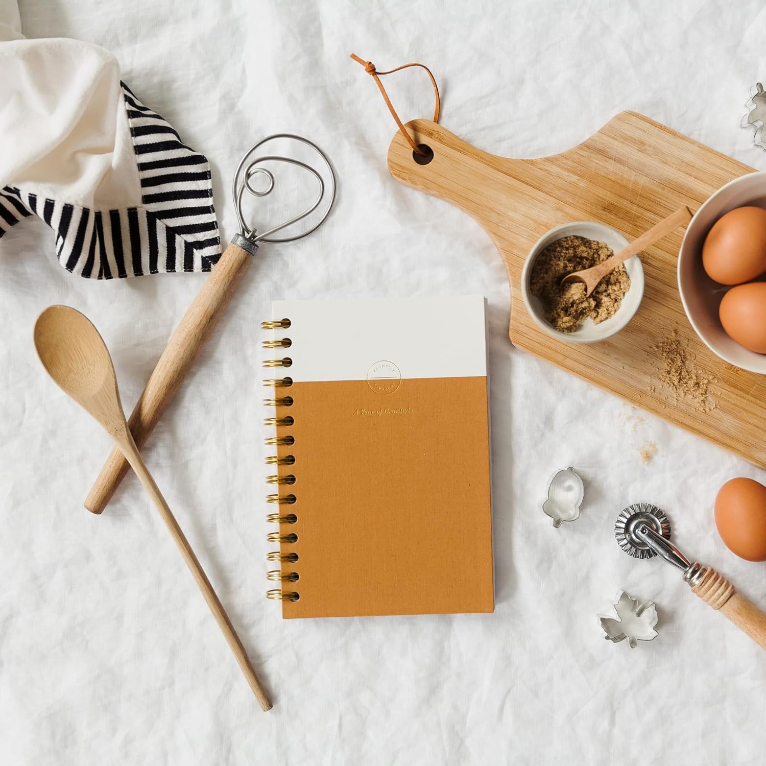 Promptly Journals, My Gratitude: A Year of Thankfulness (Amber Orange, Linen) | Daily Gratitude Journal | Self-Care Journal | Mental Health Journal