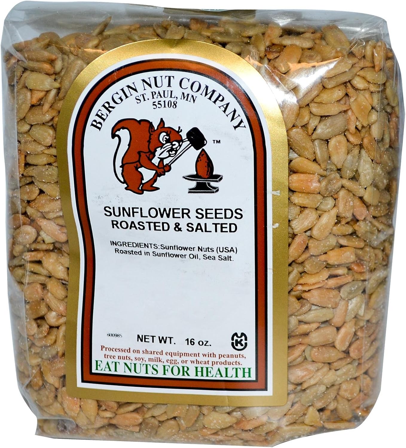 Bergin Fruit and Nut Company, Sunflower Seeds, Roasted