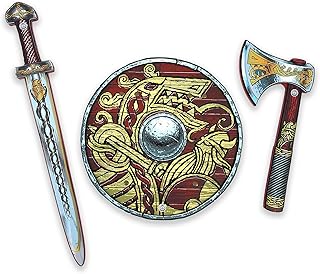 Liontouch - Viking Foam Sword, Shield & Axe | for Kids Aged 3-8 Years | Chief Harald’s Medieval Set for Little Warriors & Berserker’s Pretend Play | Safe Weapon Accessories for Dress Up & Costumes