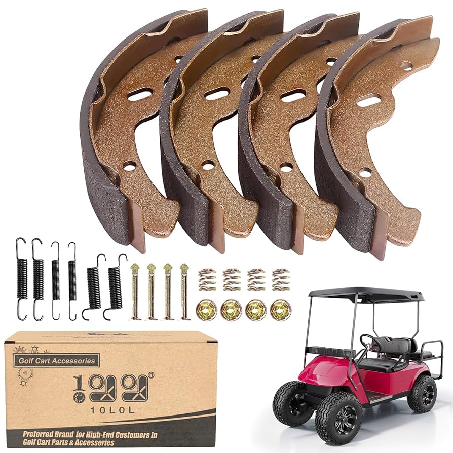 10L0L Brake shoes for EZGO TXT 1997-2009.5, EZGO RXV Gas