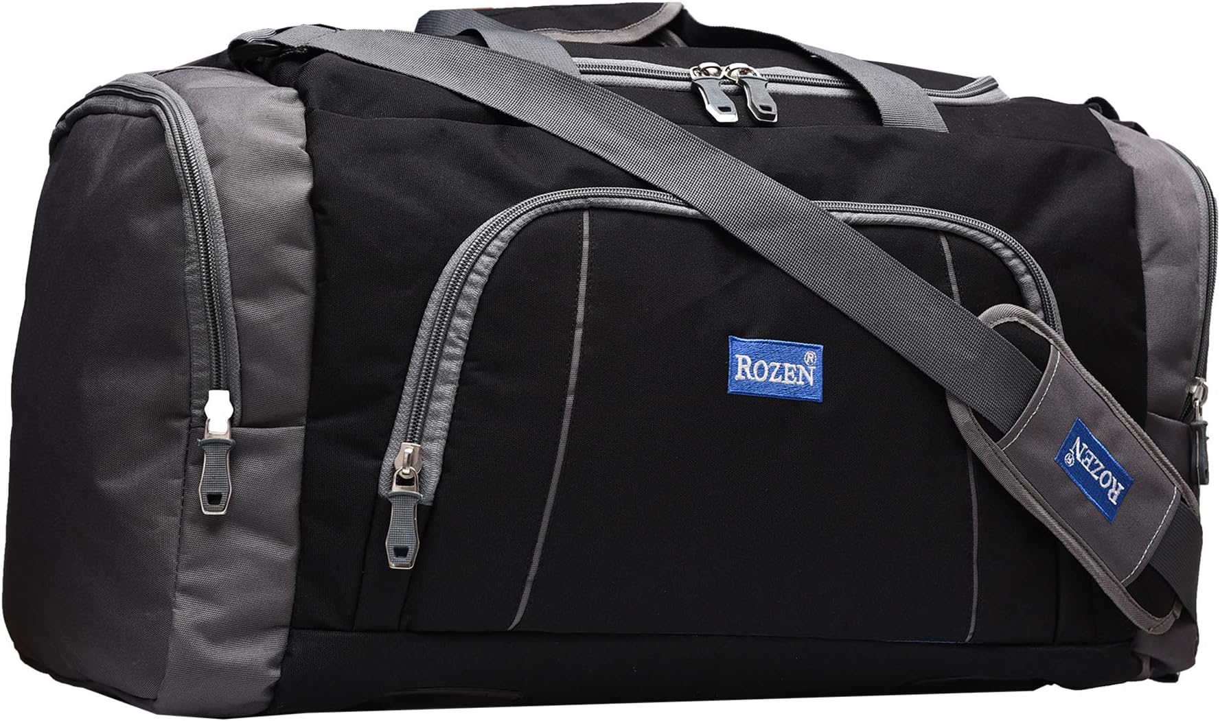 Nylon 50 Liters 22 Inch Heavy Dutty Travel Luggage Duffle Bag (Black), 26.80 Cms