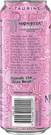 Monster Energy Drink Ultra Strawberry Dreams 24 x 500ml
