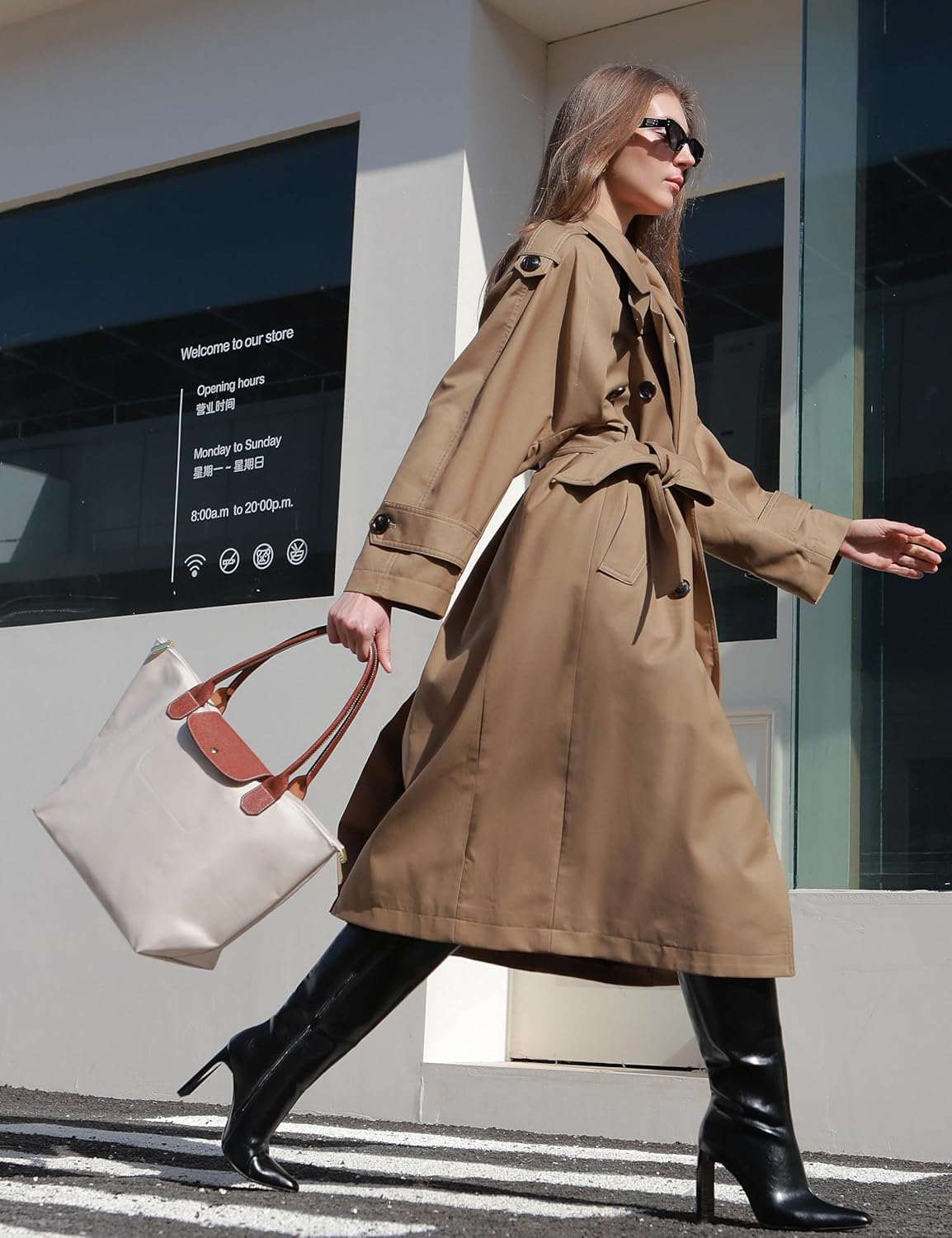 Tote Bag for Women Foldable Shoulder Bag Nylon Weekend Hobo Handbag - Image 2