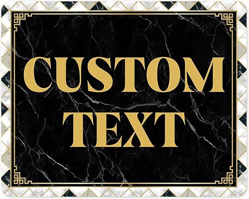 Miniatura 110 de Letrero Personalizado, Letrero de Calle Personalizado, 11 Colores de Fuente, 13 Estilos de Fuente, 4 Opciones de Agujeros, 22 Tamaños, 6x24 Madera